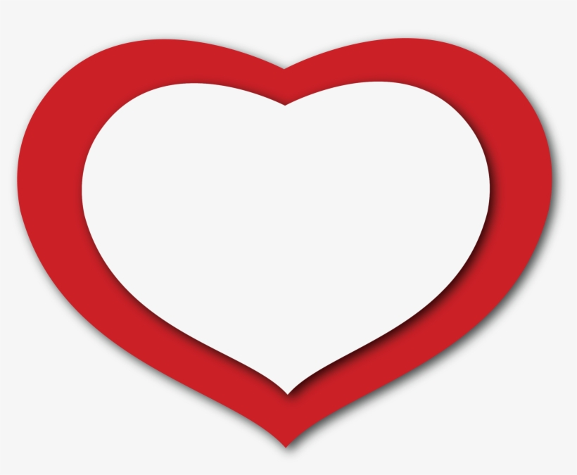 Transparent Red Heart Png Clipart - Red And White Heart Png, transparent png #105484