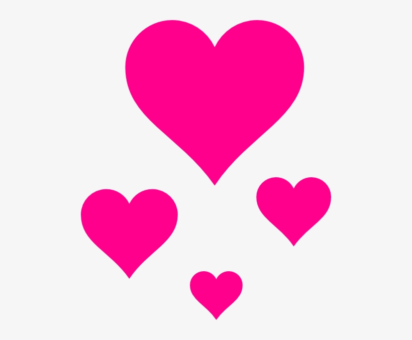 Hearts Clip Art At - Transparent Small Pink Hearts, transparent png #105508