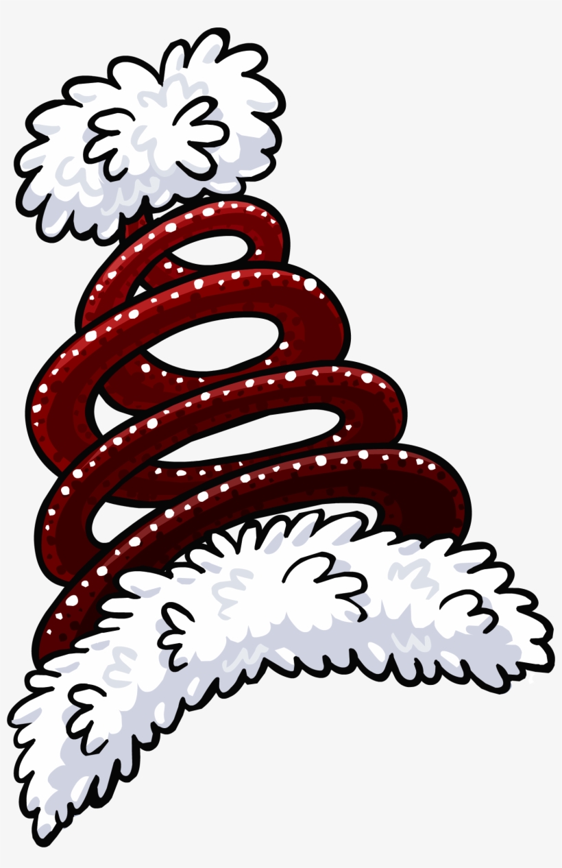 Springy Santa Hat - Funny Christmas Hat Png, transparent png #105556