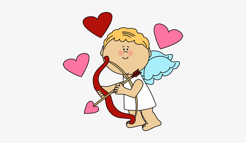 Cupid Love Hearts Clip Art - Cupid Clipart, transparent png #105698