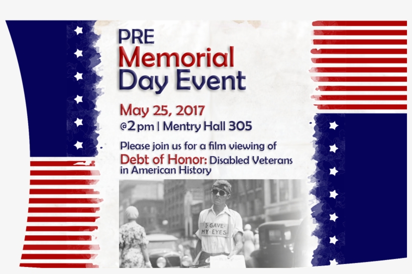 Vrc Prememorialday2017 - Pre Memorial Day Png, transparent png #105718