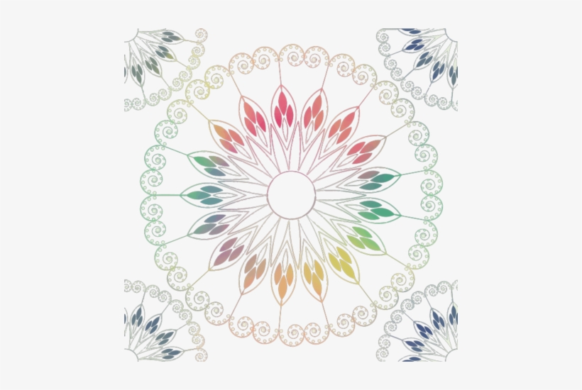 Watercolor Stylized Flower Pattern Fabric By Suziedesign - Muster Mit Fliesen Legen, transparent png #105740