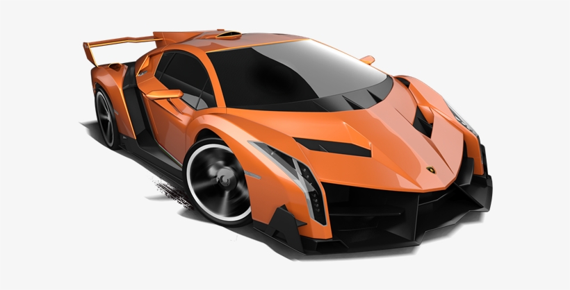 Lamborghini Veneno Orange - Hotwheels Lambo Png, transparent png #105763