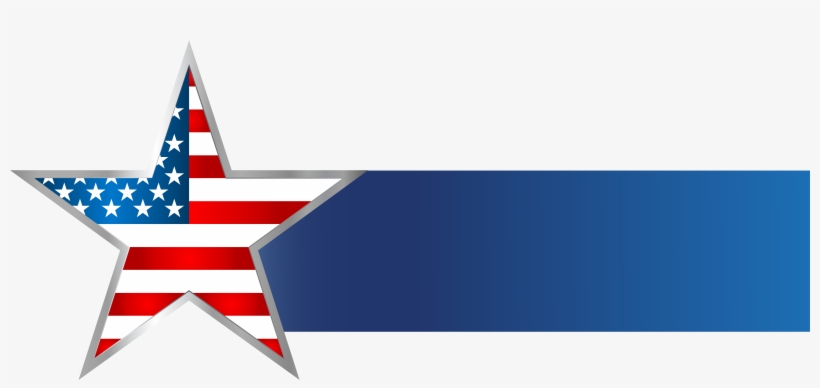 Usa Star Banner Png Clip Art Image - American Flag Banner Png, transparent png #105780