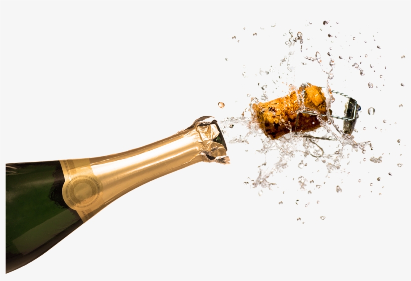 Black And White Download Png Transparent Images Pluspng - Champagne Cork Popping, transparent png #105818