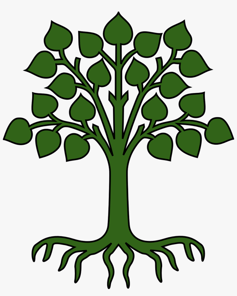 How To Set Use Green Tree With Roots Clipart, transparent png #105823