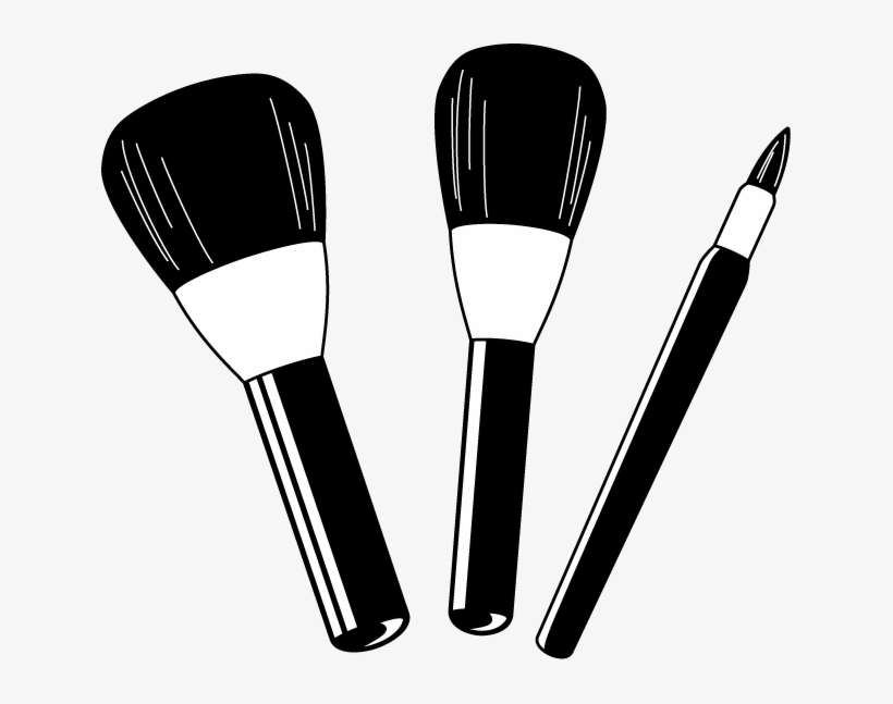 Makeup Brush Clipart - Makeup Brush Clip Art, transparent png #105847