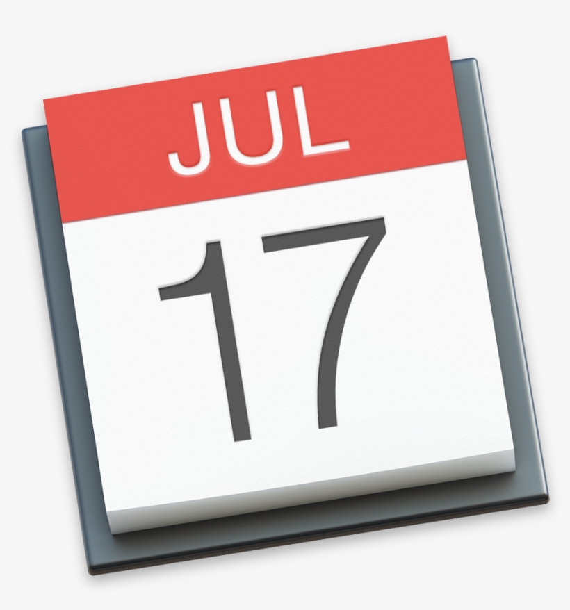 Apple Calendar Icon - Mac Os Calendar Icon, transparent png #105848