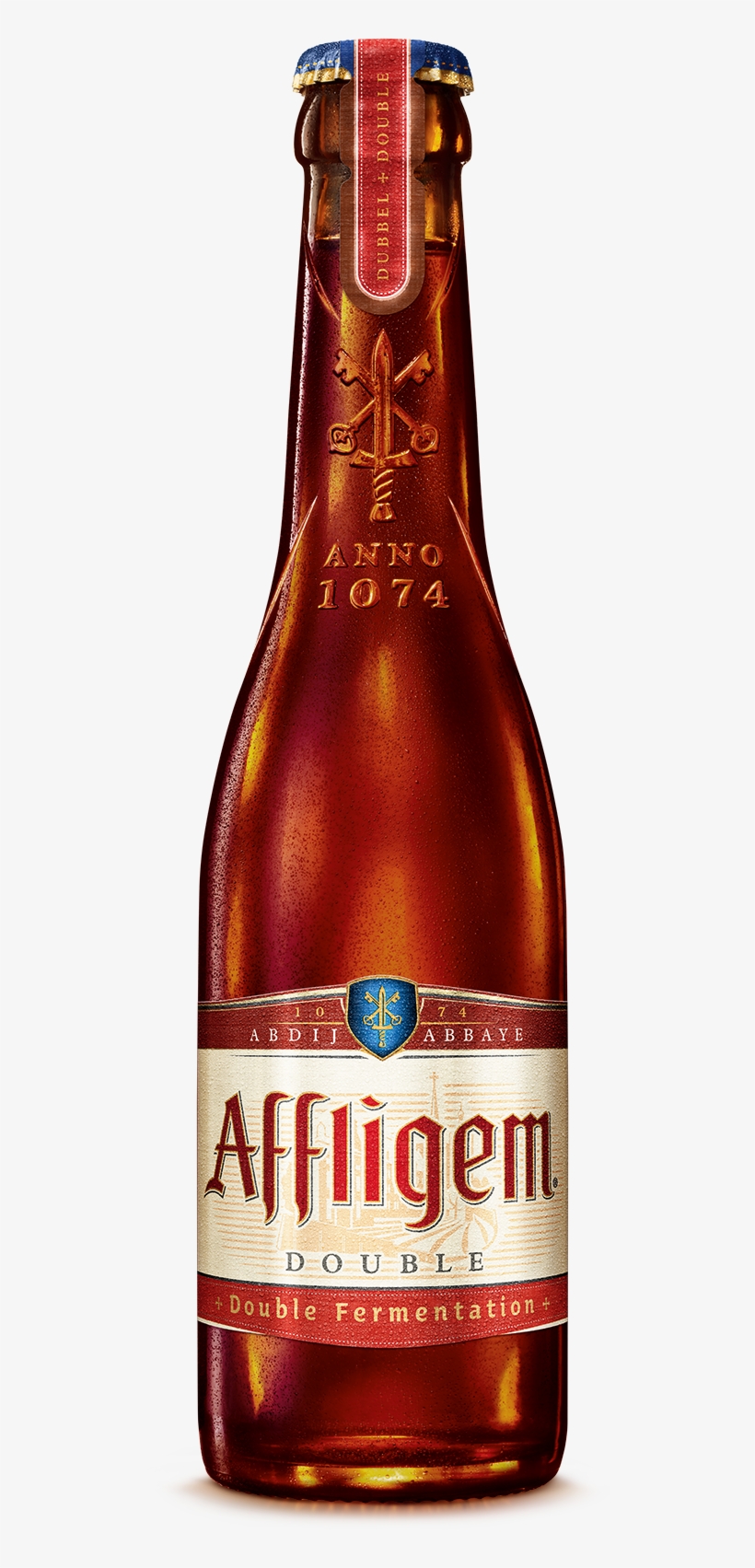 Affligem Double Bottle Front - Affligem Beer, transparent png #105914