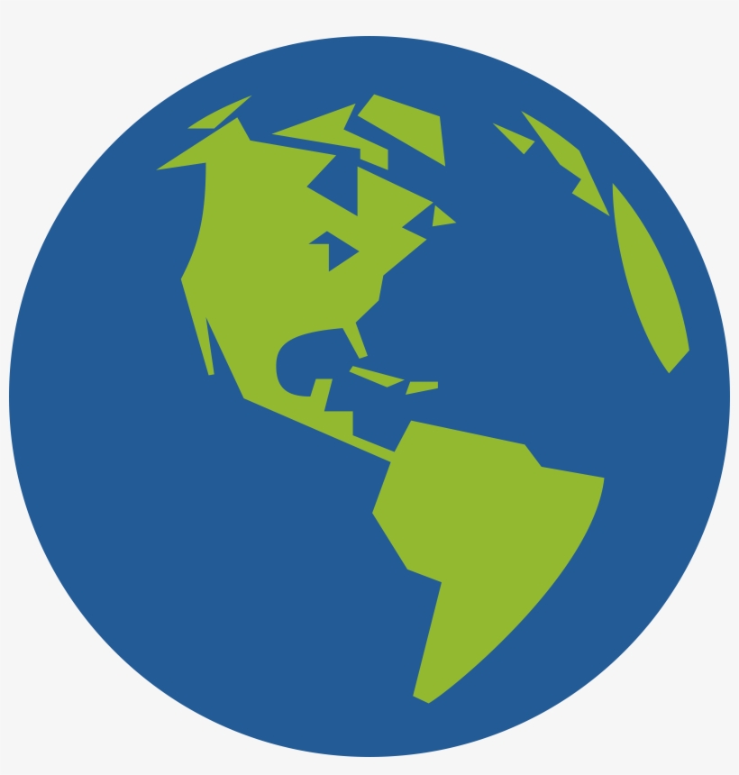 This Free Icons Png Design Of Globe Icon Facing America, transparent png #106447