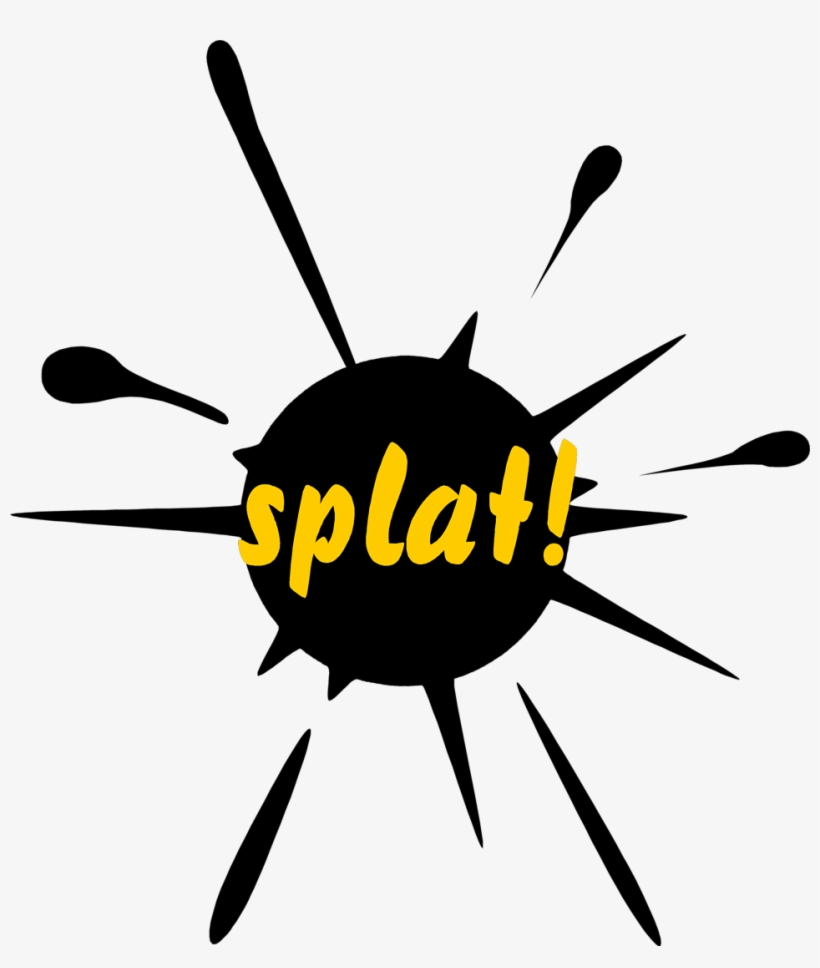 Splat Free Stock Photo Illustration Of A Paint Splatter - Paint Splat, transparent png #106656