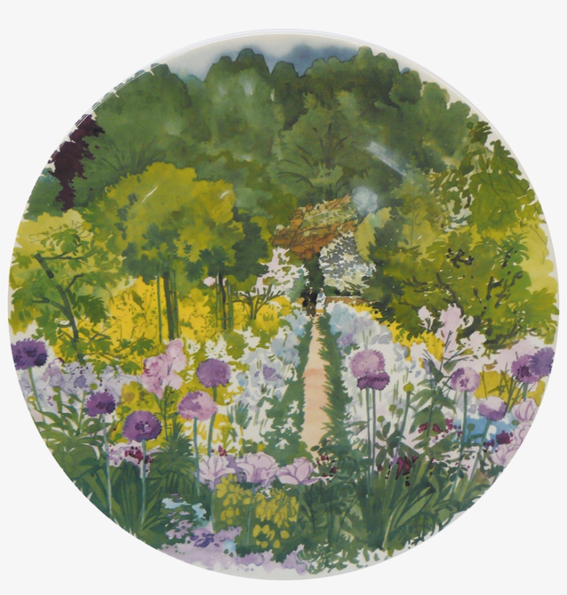 1 Cake Platter - Gien Paris A Giverny Canape Plates Assorted Set Of, transparent png #106780