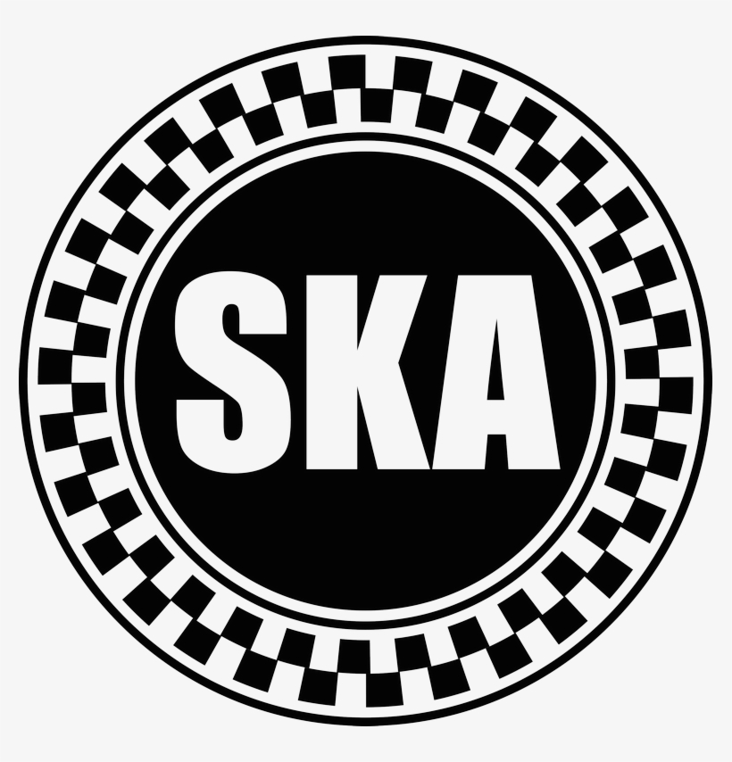 Ska Black And White Stamp - Mums Taxi, transparent png #106844