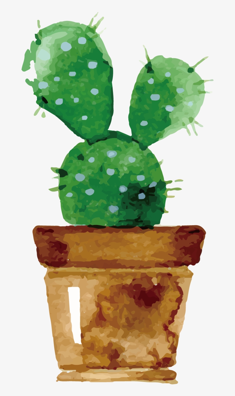 Download Cactaceae Watercolor Painting Drawing Succulent Plant ...