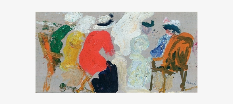 Painting Of Figures In A Conversation - Painting, transparent png #106941