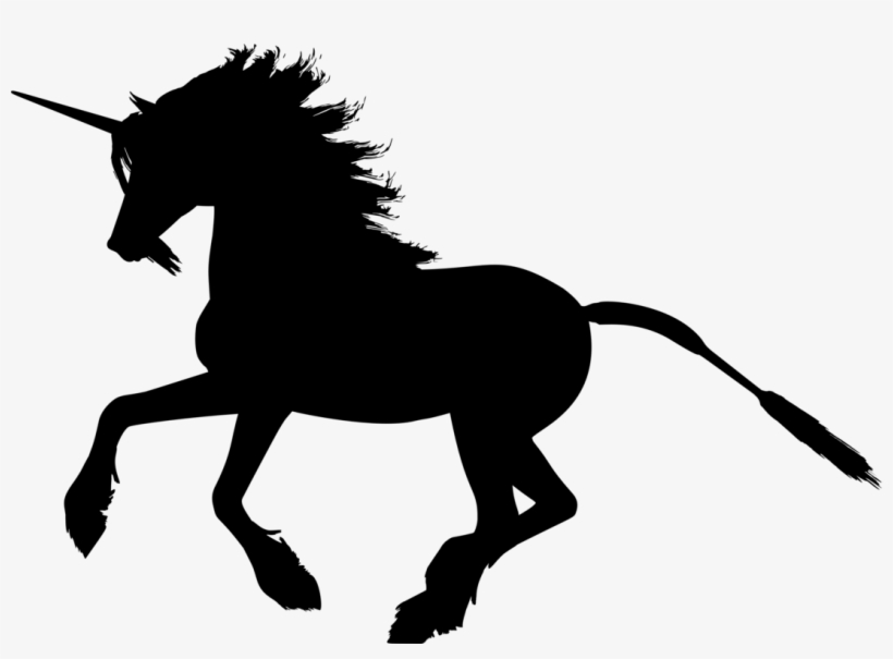 Unicorn Horn Silhouette Black And White Computer Icons - Unicorn Crest Png Black And White, transparent png #106949