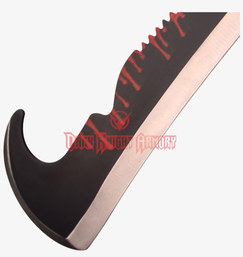 Blood Drip Hooked Fantasy Short Sword - Blood, transparent png #107031
