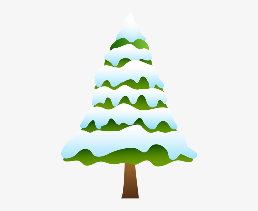 Snowy Pine Tree Clip Art Png Image - Pine Tree Clip Art Png, transparent png #107146