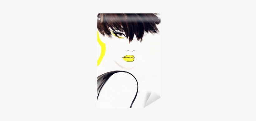 Woman Portrait - Art Print: Ismagilova's Woman Face. Hand Painted Fashion, transparent png #107441