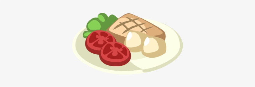 Tuna Steak With Vegetables - Steak And Vegetables Clipart, transparent png #107630