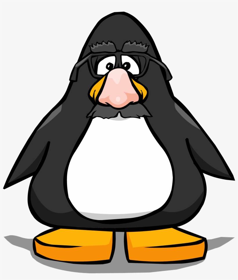 Funny-face Glasses From A Player Card - Club Penguin Tour Guide Hat, transparent png #107696