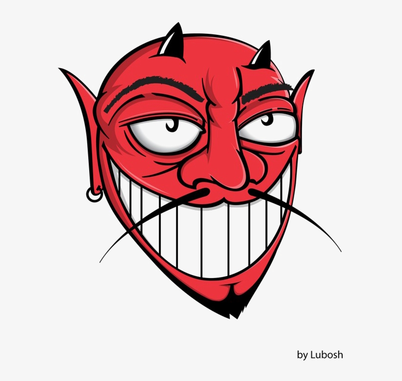 Devil Face Png Download Image - Devil Face Cartoon, transparent png #107769