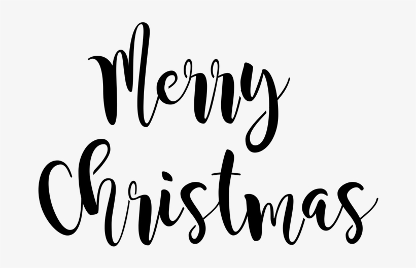 Merry Christmas Text Png Transparent Images - White Merry Christmas Png, transparent png #108011