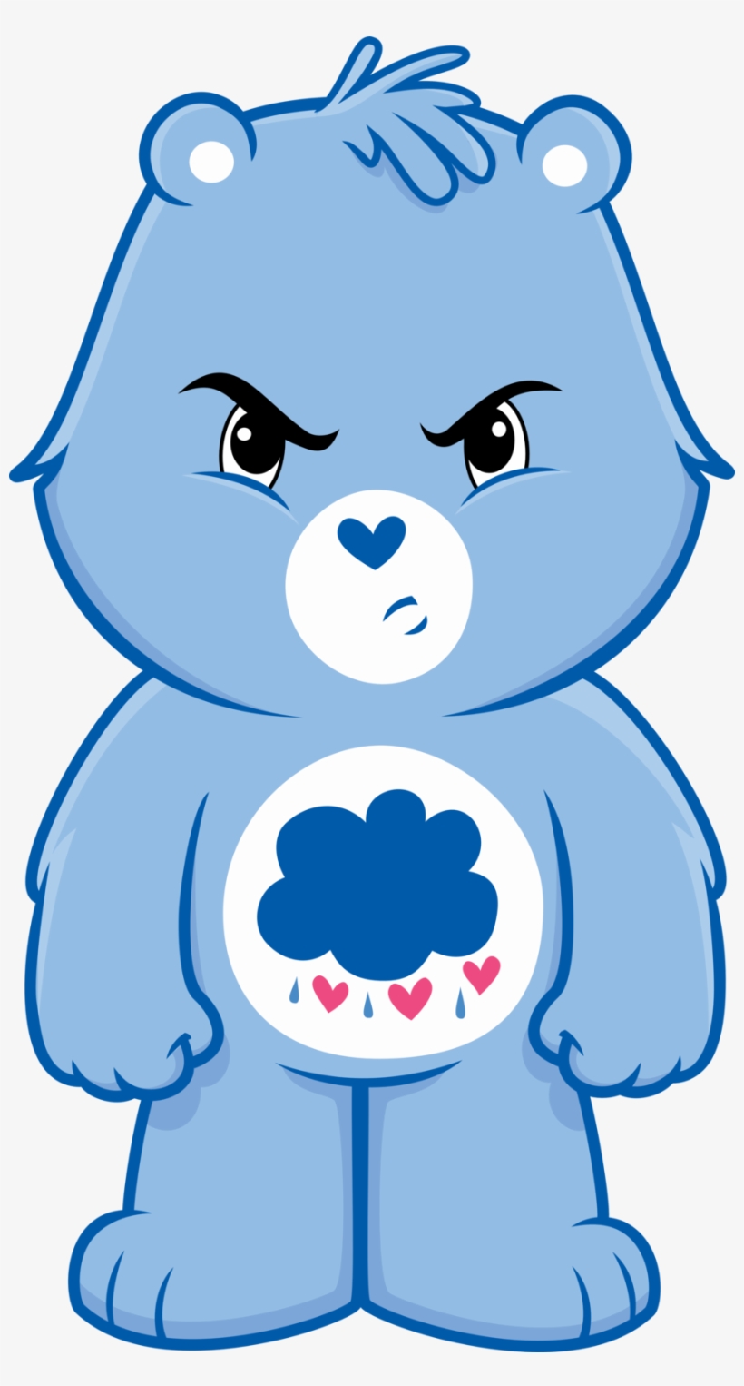 Grumpy Bear Vector By Catnipfairy Fan Art Digital Art - Cartoon Care Bears, transparent png #108037
