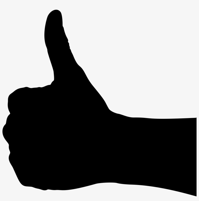 This Free Icons Png Design Of Thumbs Up Silhouette, transparent png #108122