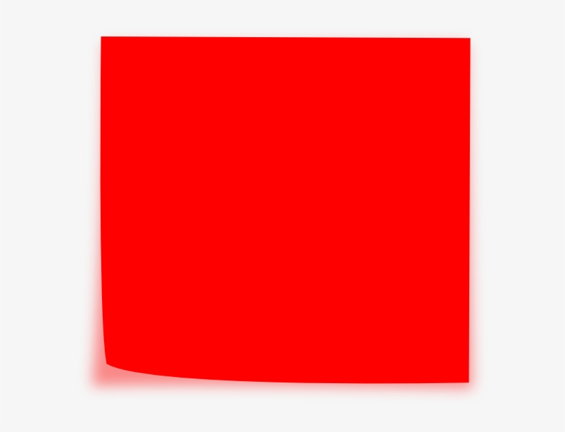 Red Sticky Note - Red Sticky Note Png, transparent png #108221