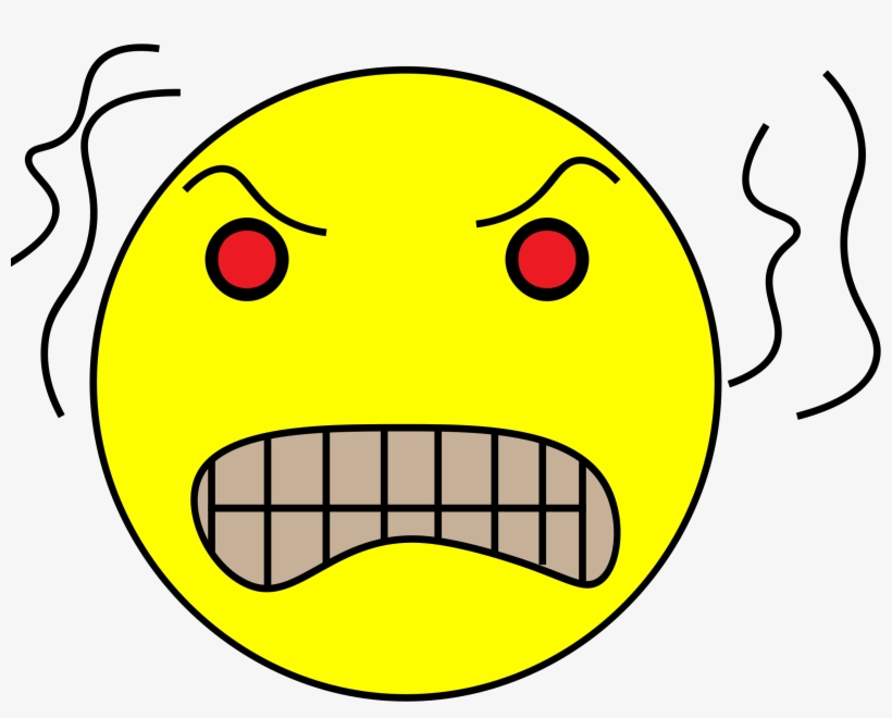 Smiley Emoticon Drawing Computer Icons Face - Angry Face Clipart, transparent png #108242