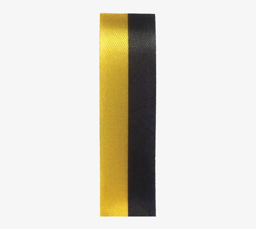 #5 Two-color Spirit Ribbon Black/gold 50 Yd - Satin, transparent png #108454