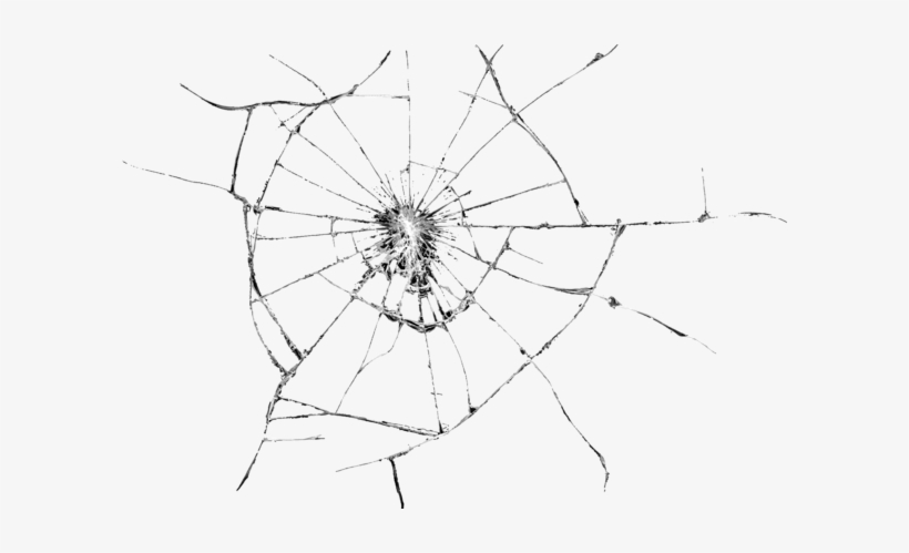 Transparent Cracks Screen - Cracked Phone Screen Transparent, transparent png #108571