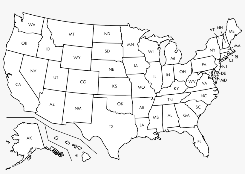 Blank Us Map Pdf Dolapmagnetbandco - Blank Map Of Us States, transparent png #108810