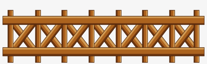 Flower Fence Cliparts - Wood Fence Clipart Png, transparent png #108945