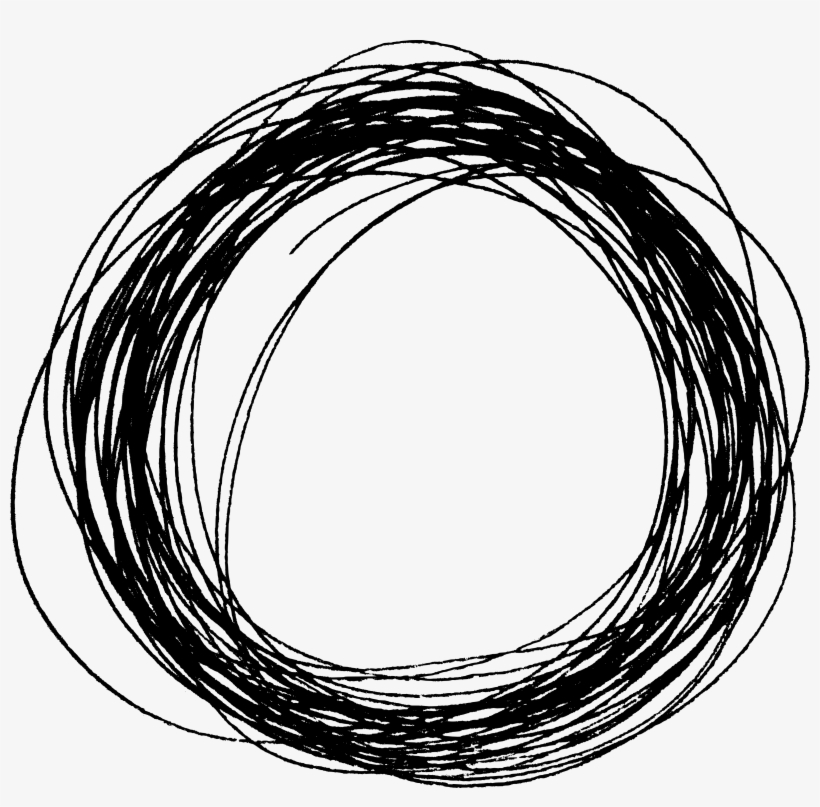 Free Download - Black Circle Scribble Png, transparent png #109137