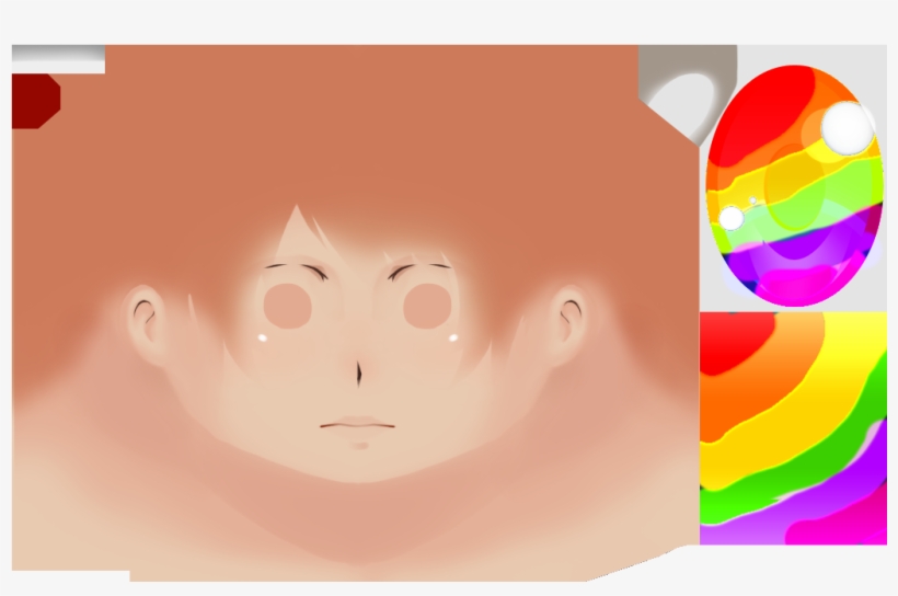 Rainbow Eyes - Textures For Yandere Custom Face, transparent png #109175