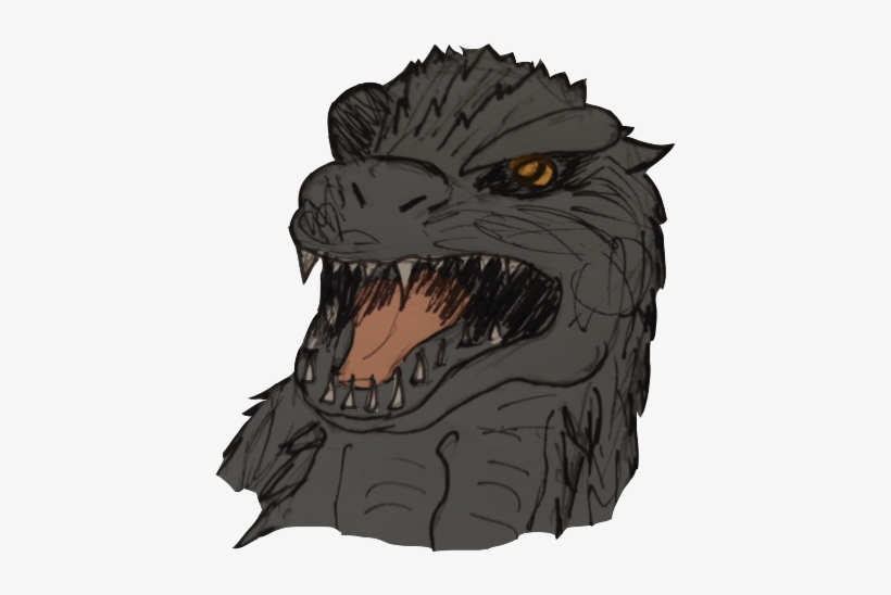 Godzilla Clipart Head - Illustration, transparent png #109240