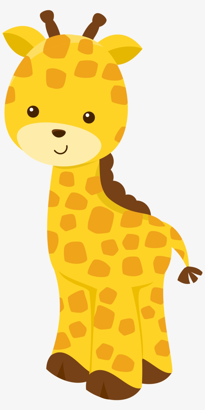 Zoo Vector Jungle Party Banner Giraffe Baby Jungle - Animales De La Selva Animados, transparent png #109303