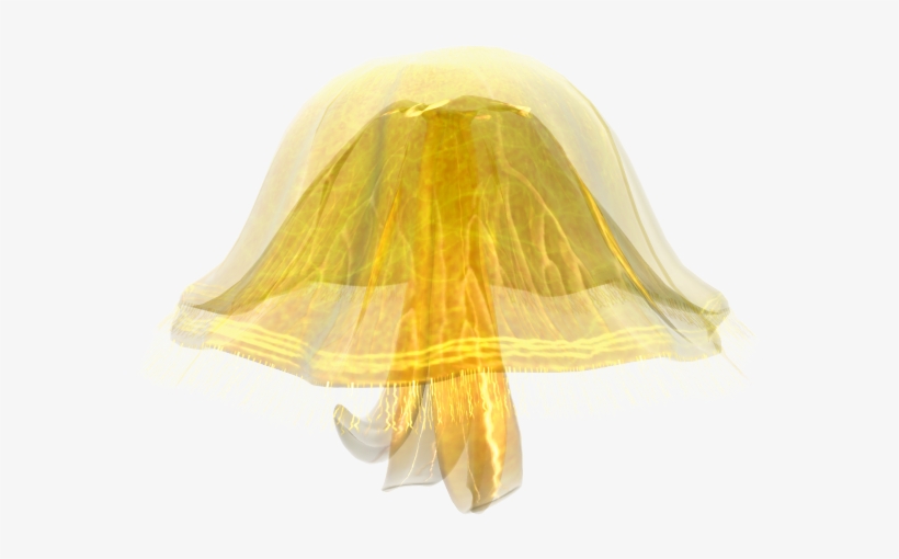 Yellow Jellyfish Png Image - Yellow Jellyfish Png, transparent png #109398