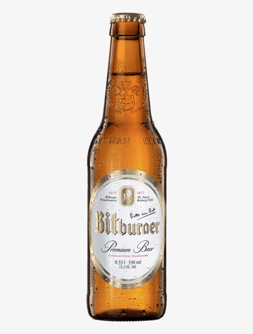 Bitburger Bottle Png - Bitburger Premium Beer Bottle, transparent png #109455