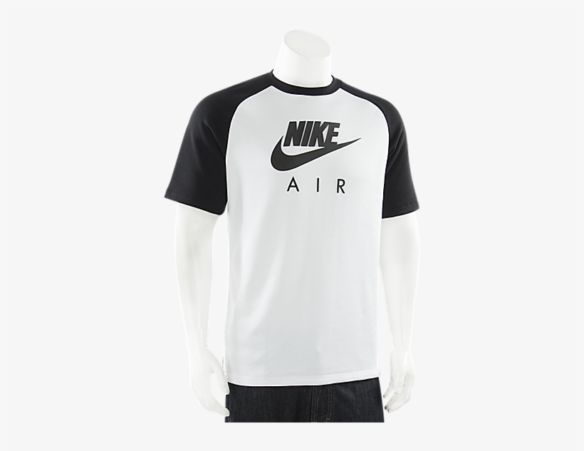 mens white and black nike shirt