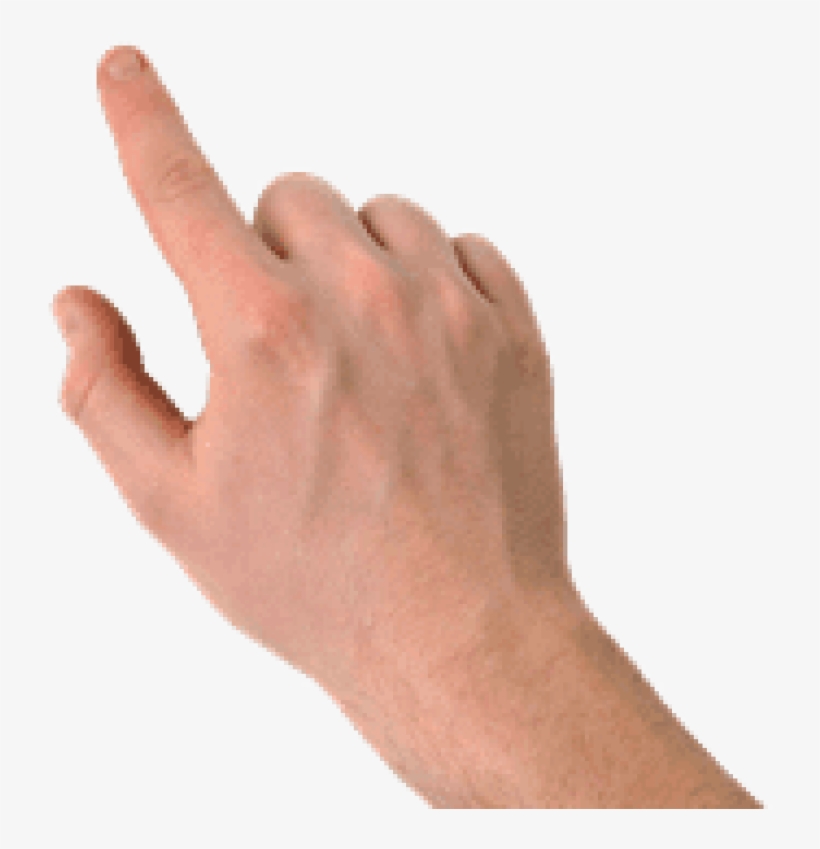 Pointing Left Finger - Finger Hand Touch Png, transparent png #109680