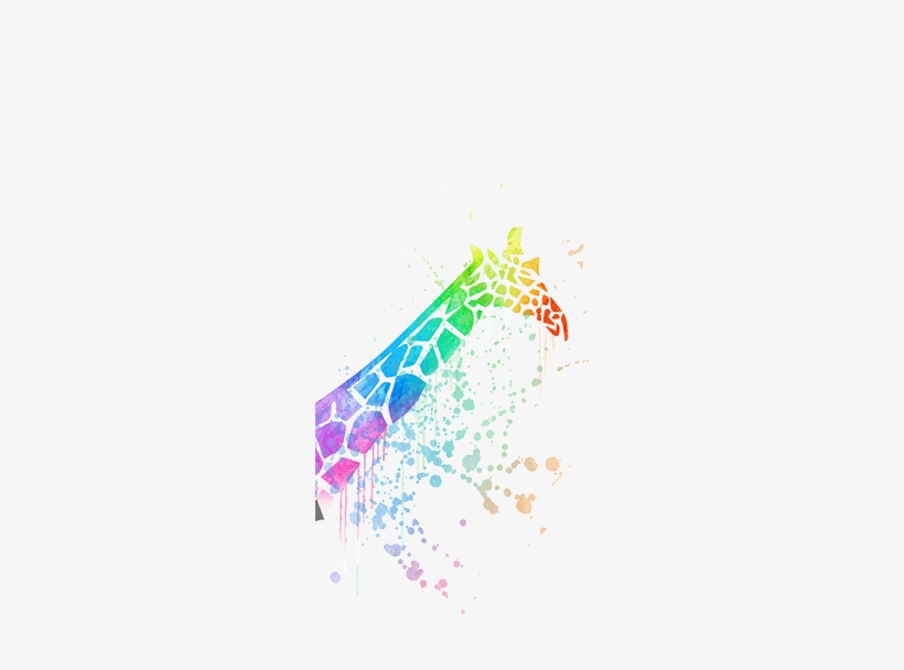 Watercolor Giraffe - Watercolor Painting, transparent png #109726