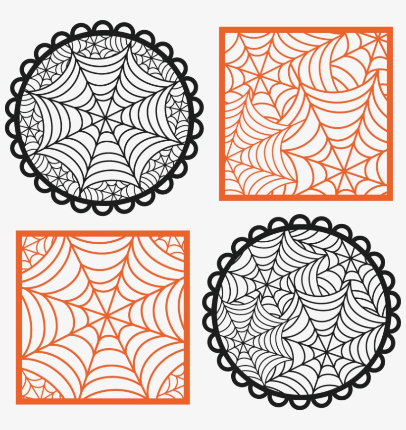 Halloween Spider Web Vector Free Transparent Background - Halloween Free Svg, transparent png #109813