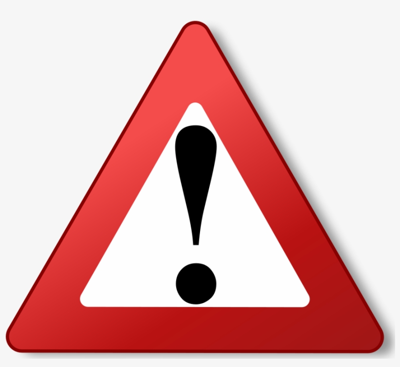 Warning - Warning Sign Png, transparent png #109922