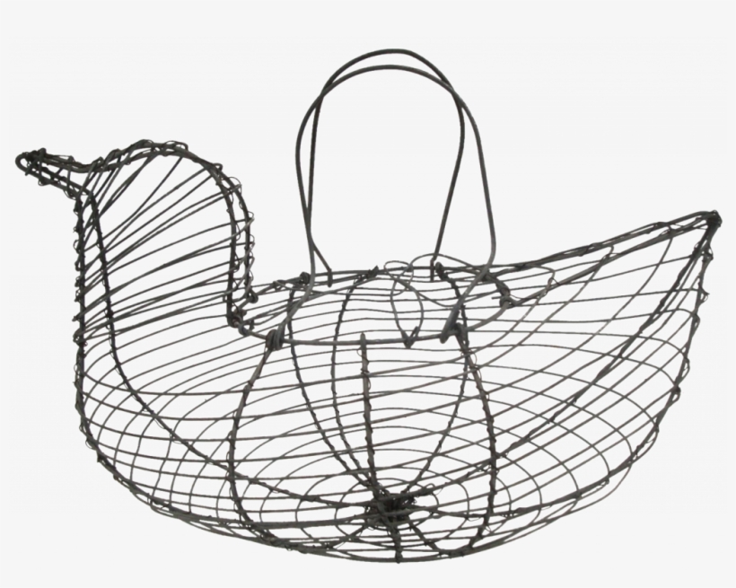 Kitchen Basket Awesome Wire Chicken Egg Kitchen Basket - Basket, transparent png #1000137