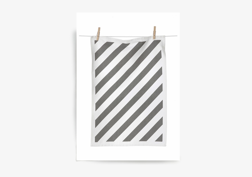 Grey Stripe Tea Towel - Caderno Brochura Capa Dura Universitário Love Pink, transparent png #1000262