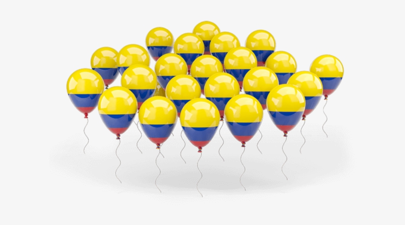 Colores De La Bandera De Colombia - Colombian Balloons Png, transparent png #1000300