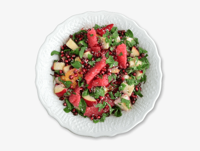 Cardamom Citrus Fruit Salad With Pomegranate - Fattoush, transparent png #1000548